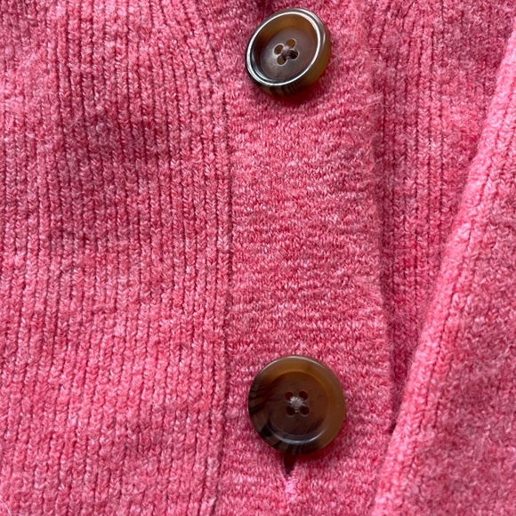 J.Crew Long Wool-Blend Cardigan – Bright Pink – XS - Picture 5 of 5